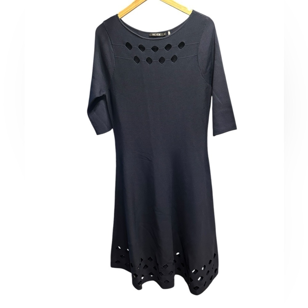 Nic + Zoe Elegant Navy Dress size M